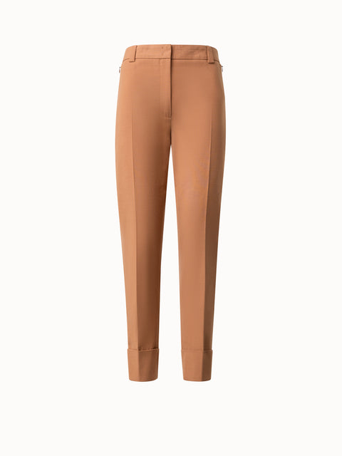 Tapered Baumwoll-Seiden-Doubleface-Hose