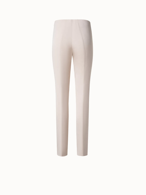 Slim Seidenhose mit Stretch