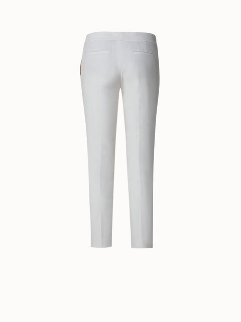 Cropped Hose aus Baumwolle mit Stretch