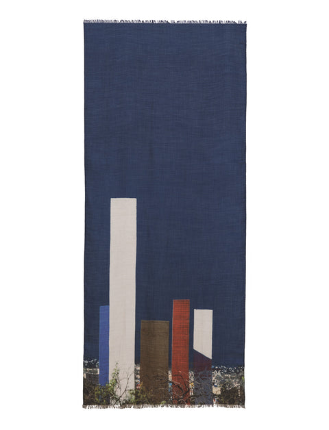 Schal mit Barragan-Towers-Print
