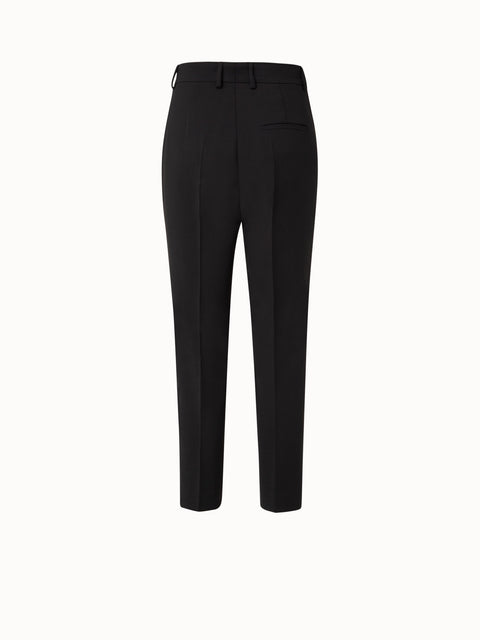 Flavin Wool Double Face Cropped Pant